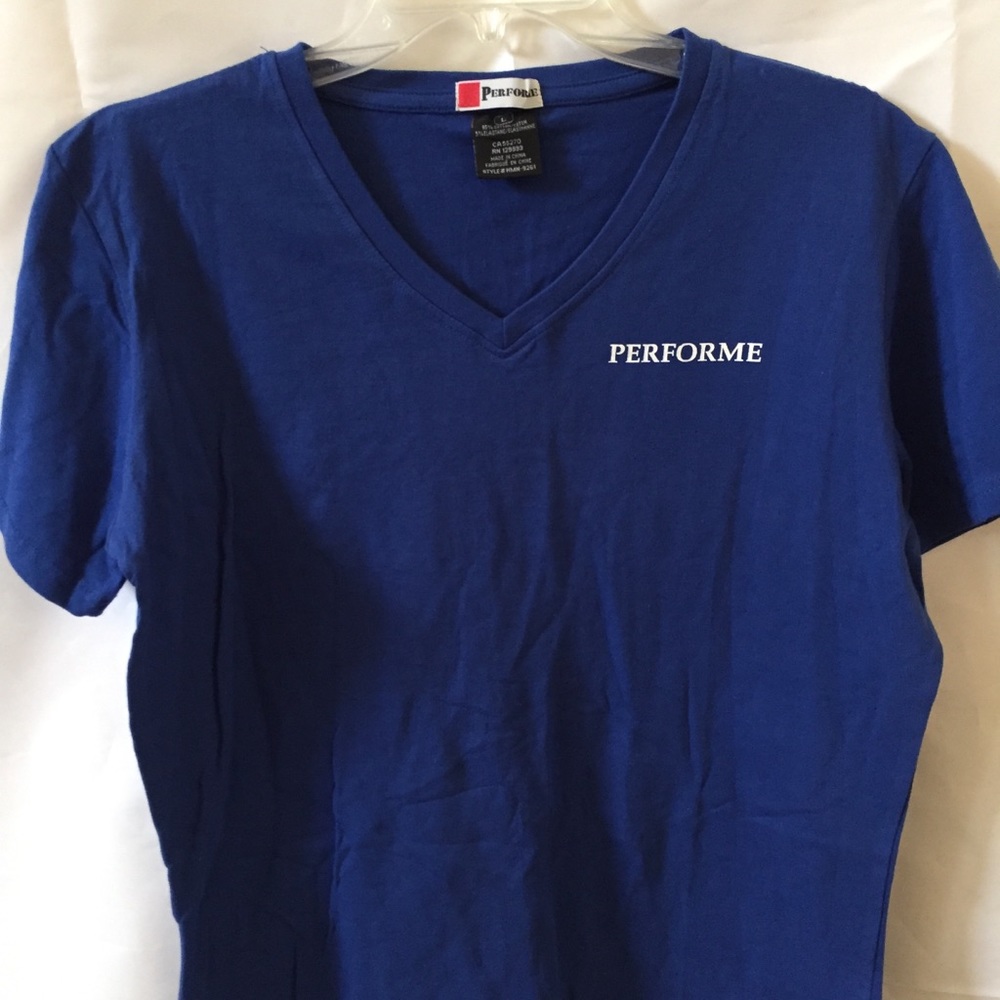 PERFORMANCE womens athletic top Blue size Large